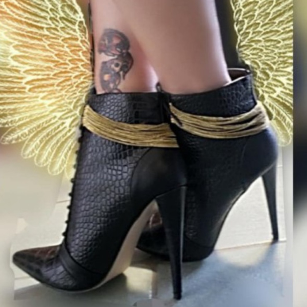 Chained Heeled Bootie
